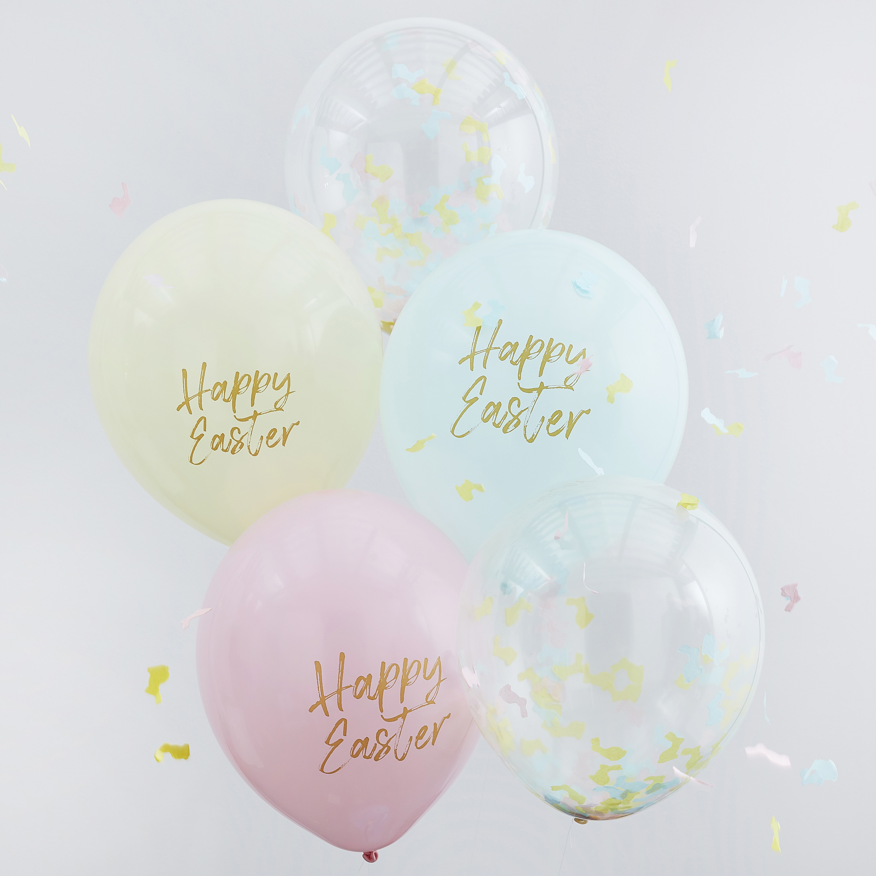 Happy Easter Confetti & Pastel Balloons Ginger Ray