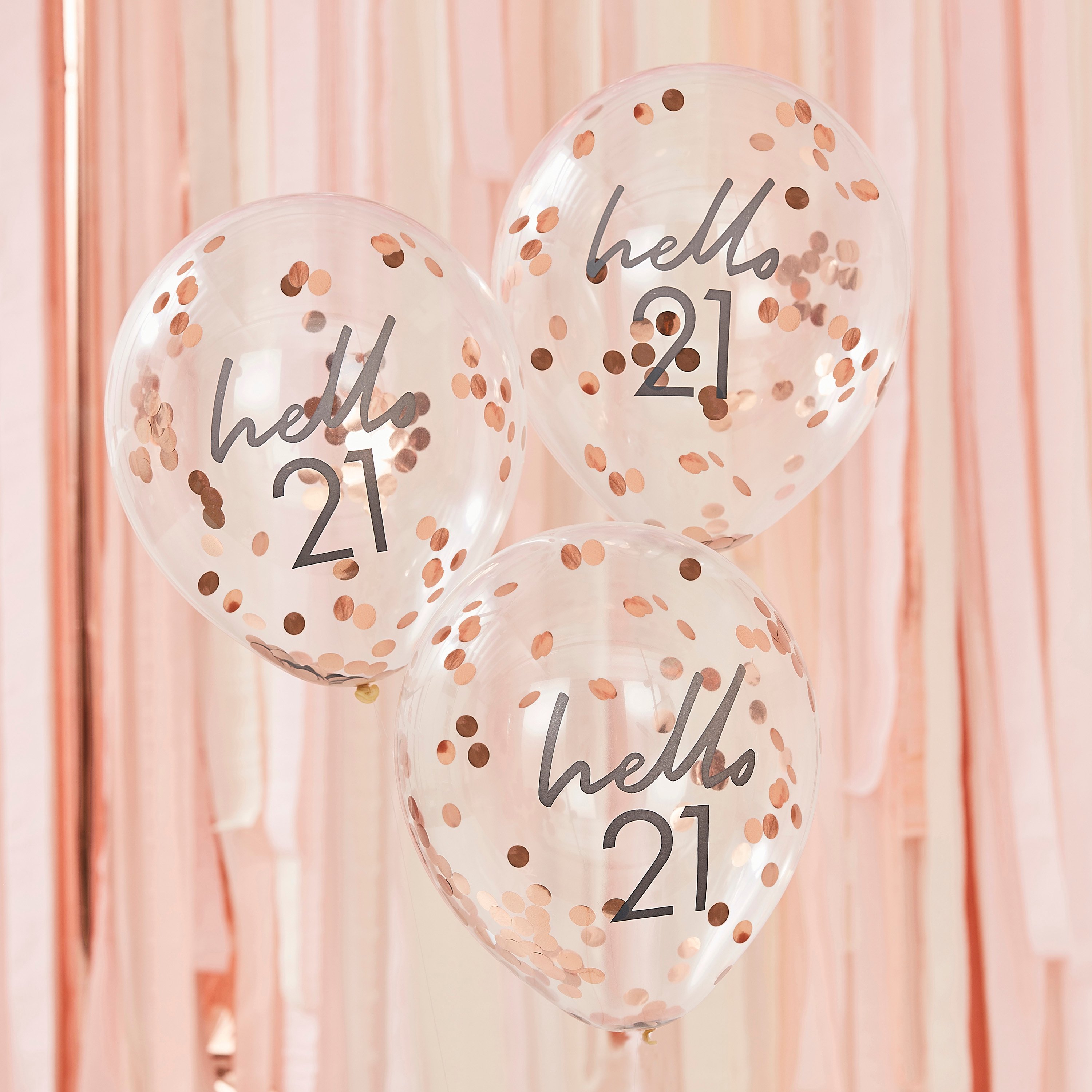 Hello 21 and Champagne Glass Silver Foil Design Balloons for 21st Birthday  Party - Bed Bath & Beyond - 31051373