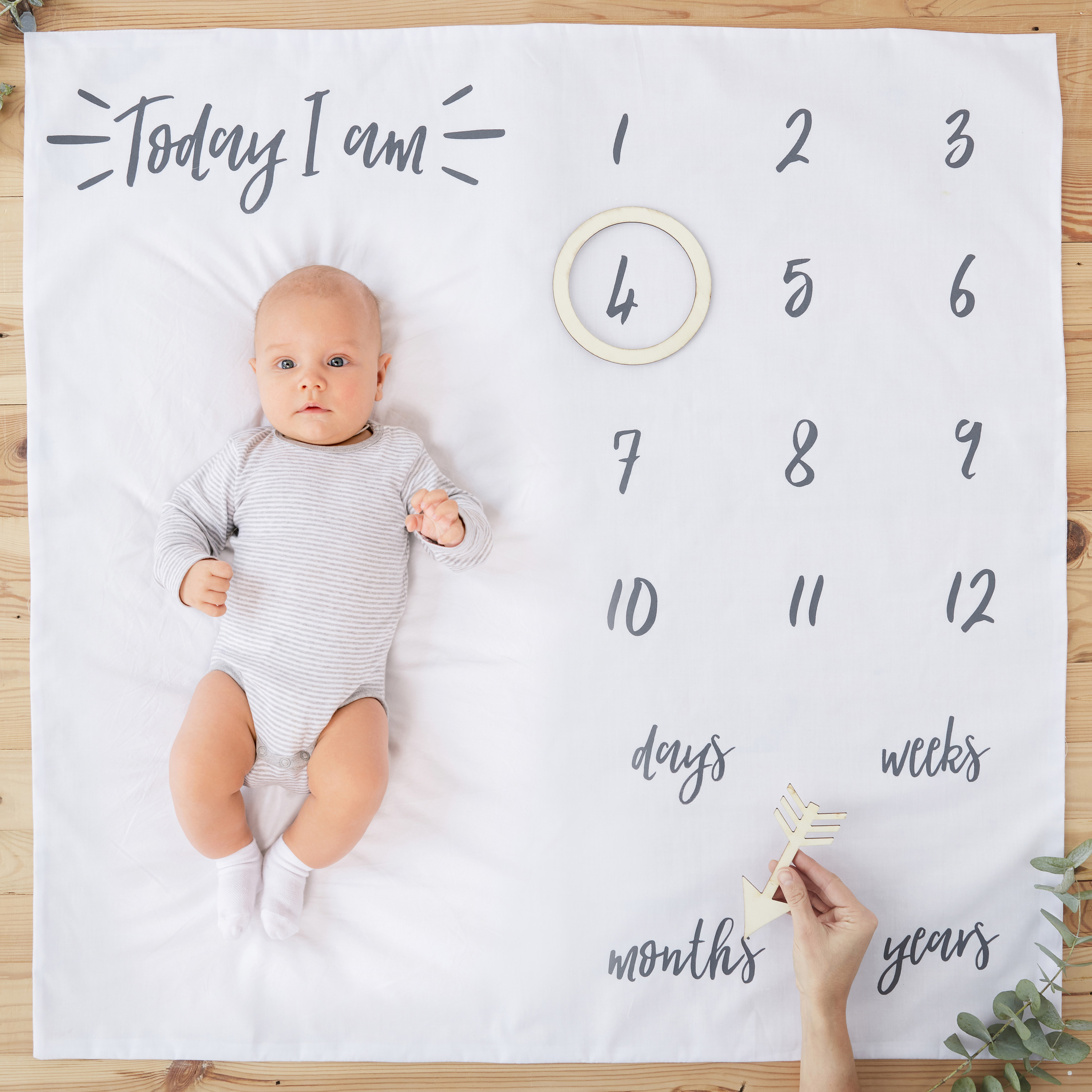 Baby milestone online blanket