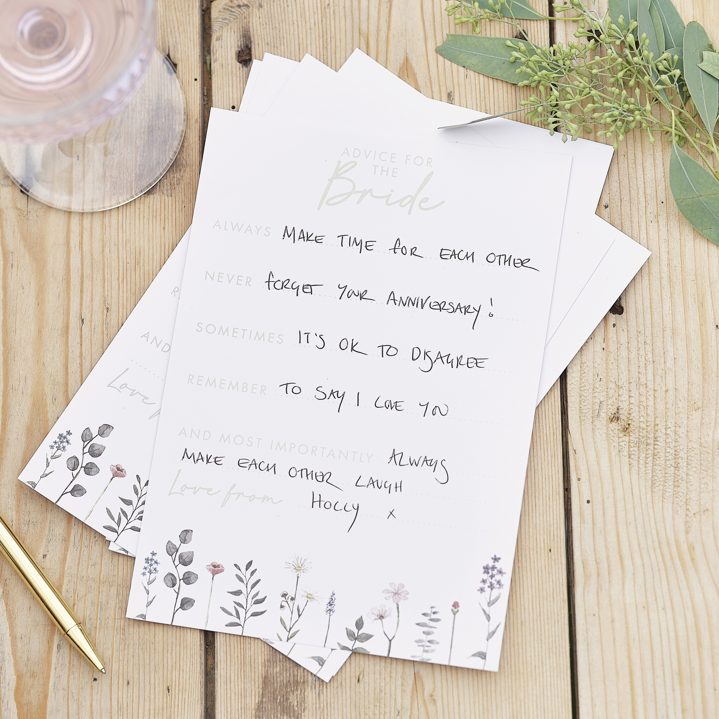 Floral Advice for the Bride Cards Ginger Ray