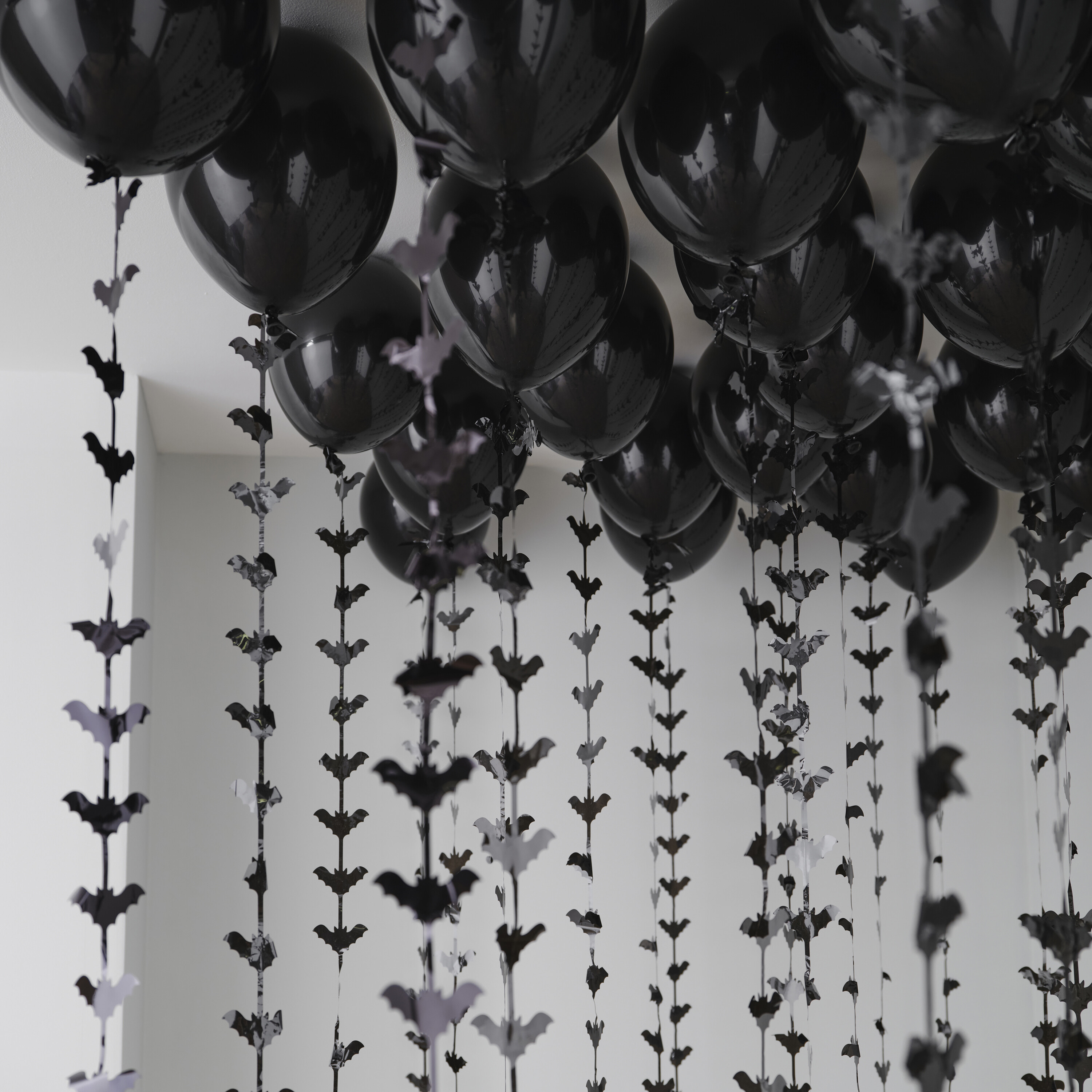 Halloween Balloons Ceiling Kit with Bat Balloon Tails Ginger Ray