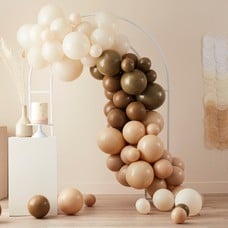 Ginger Ray Premium Silver Balloon Garland DIY Arch Kit, includes 70  Assorted Latex & Foil Balloons plus 4m Balloon Tape 