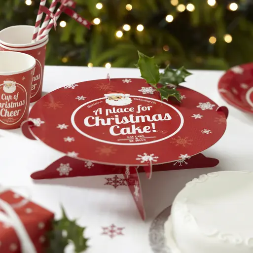 Christmas cake plates cheap