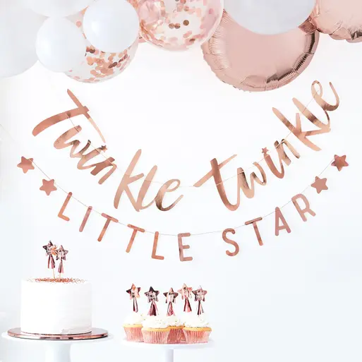 Rose Gold 'Baby Shower' Bunting
