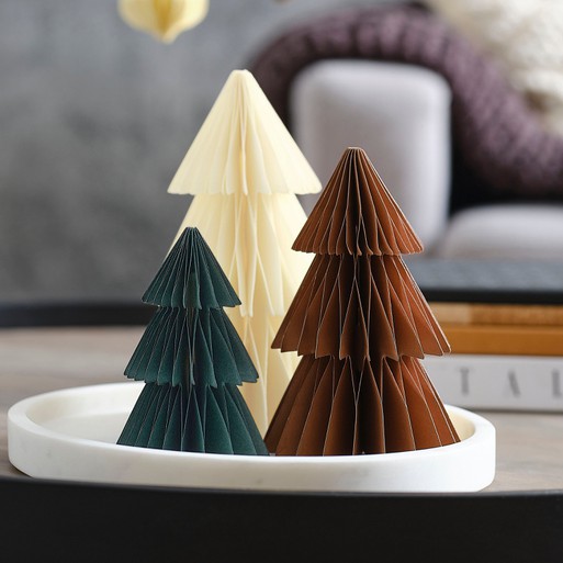 Paper Tree Honeycomb Christmas Decorations Ginger Ray