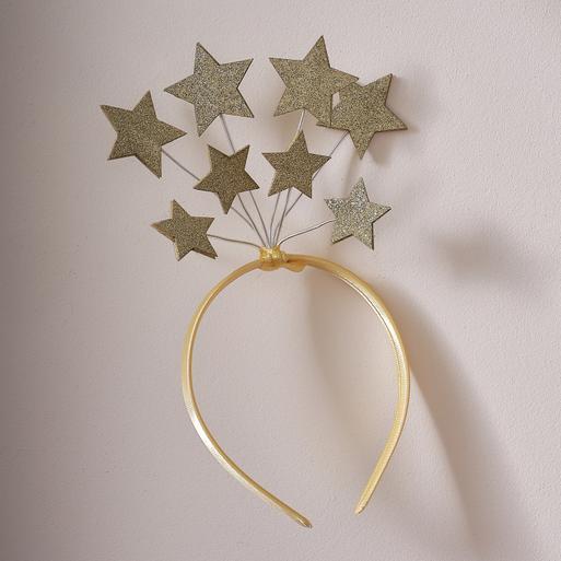 Gold Star Christmas Headband Ginger Ray