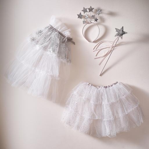 Silver Sparkle Fairy Princess Costume Ages 5 7 Ginger Ray