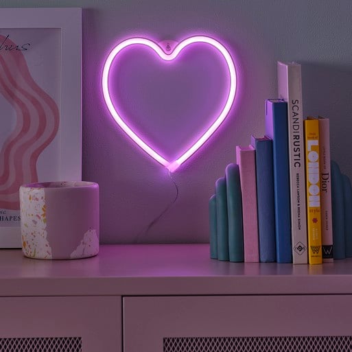 Neon heart light outlet